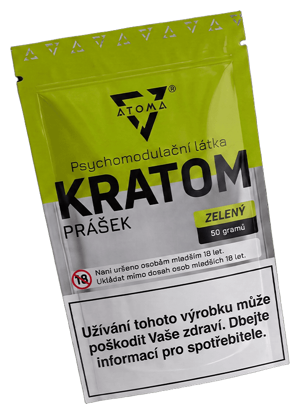 Sáček ATOMA Kratom zelený prášek 50 g