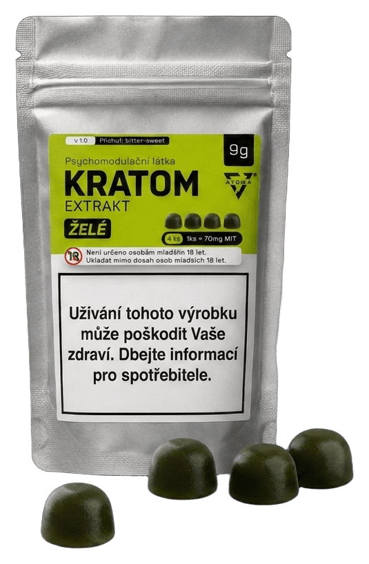 Sáček ATOMA Kratomové želé, 4 kusy